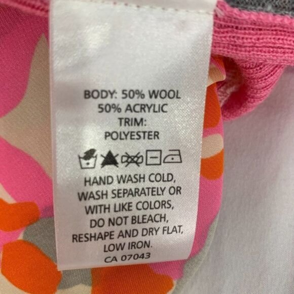 Clements Ribeiro Portobello Striped & Floral Open Cardigan Sweater Size S - Picture 5 of 6